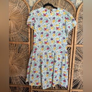 Vintage 1980s handmade floral dress